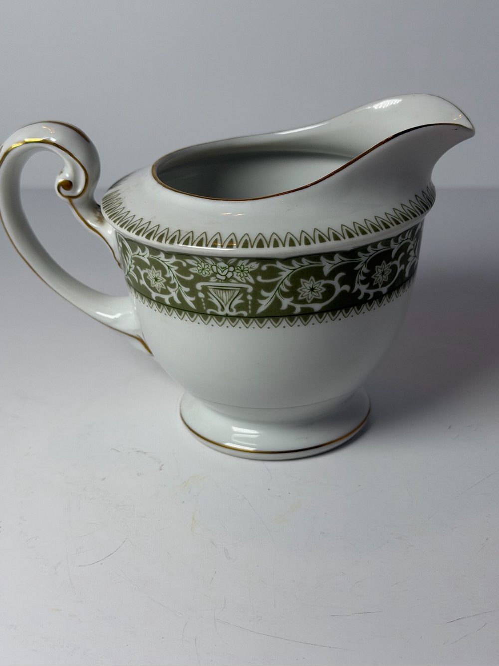 Vintage Sone China "Bounty Green" Creamer – Pattern #2468 – Made in Japan